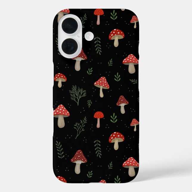 Funda iPhone 16 Pequeños Hongos (Reverso )