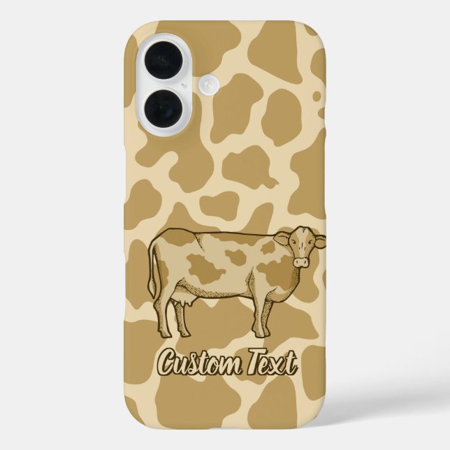 Funda iPhone 16 Perfil de vaca (Reverso )