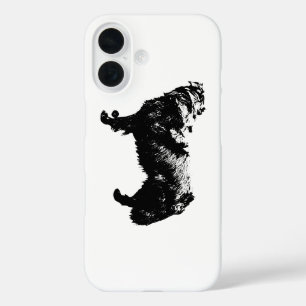 Funda iPhone 16 Perfil nocturno de terciopelo
