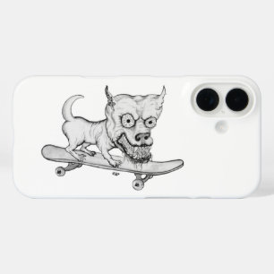 Funda iPhone 16 Perro Zombie , mi pequeño y encantador perro en la