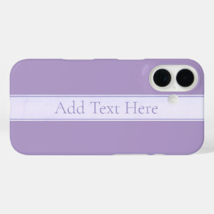 Funda iPhone 16 Personalizable Elegante Lavanda Ligera Púrpura