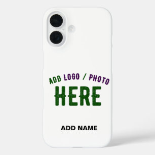 FUNDA iPhone 16 PERSONALIZABLE MODERNO ESTILO BLANCO VERIFICADO MA