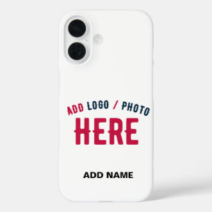 FUNDA iPhone 16 PERSONALIZABLE MODERNO ESTILO BLANCO VERIFICADO MA