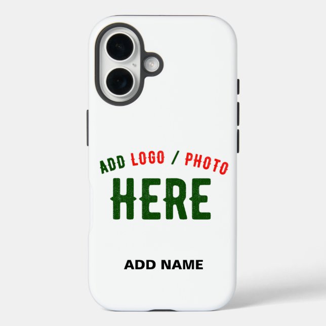 FUNDA iPhone 16 PERSONALIZABLE MODERNO ESTILO BLANCO VERIFICADO MA (Reverso )