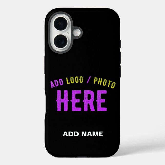 FUNDA iPhone 16 PERSONALIZABLE MODERNO ESTILO NEGRO VERIFICADO MAR (Reverso )