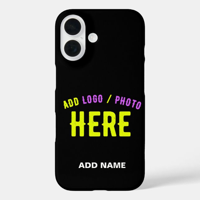 FUNDA iPhone 16 PERSONALIZABLE MODERNO ESTILO NEGRO VERIFICADO MAR (Reverso )