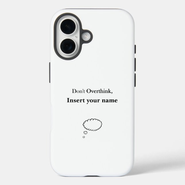 Funda iPhone 16 Personalizable No exagerar el diseño (Reverso )