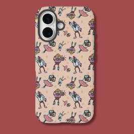 Funda iPhone 16 Personalizado Coffee Bean Dance Fiesta