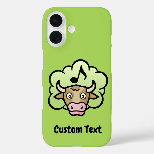 Funda iPhone 16 Personalizado de metano de vaca (Reverso )