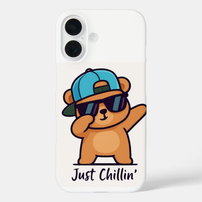 Funda iPhone 16 Personalizado Guay Dab Bear (Reverso )