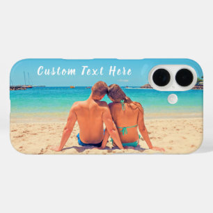 Funda iPhone 16 Personalizado Photo Text Estuche para iPhone Tus f