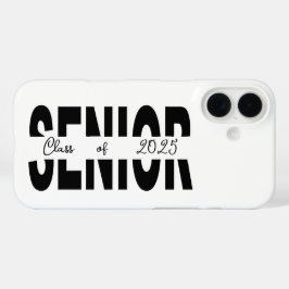 Funda iPhone 16 Personalizado senior negro clásico
