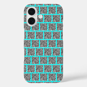 Funda iPhone 16 Personalizado tu código QR Estuche divertido para