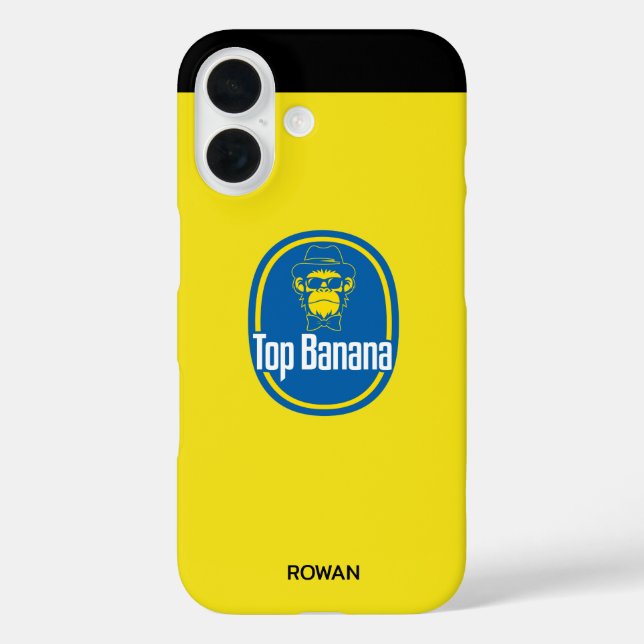 Funda iPhone 16 Personalized Top Banana Case-Mate iPhone Case (Reverso )