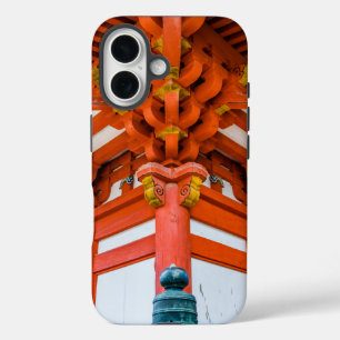 Funda iPhone 16 Perspectiva de Pagoda de abajo hacia arriba, Miyaj