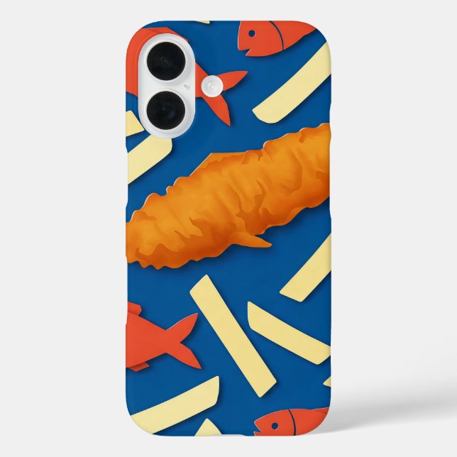 Funda iPhone 16 Pescado y chile (Reverso )