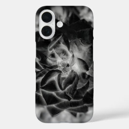 Funda iPhone 16 Pétalos blancos y negros