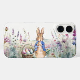 Funda iPhone 16 Peter el conejo Feliz Pascua