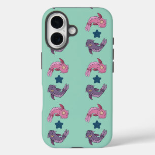 Funda iPhone 16 Pez Koi Sol y Luna Arte Celestial de Piscis