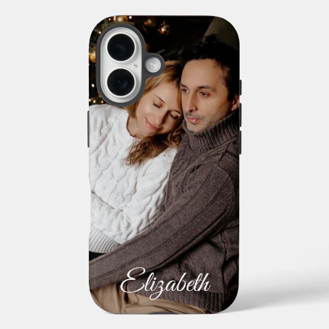 Funda iPhone 16 Photo Personalized Name  (Reverso )