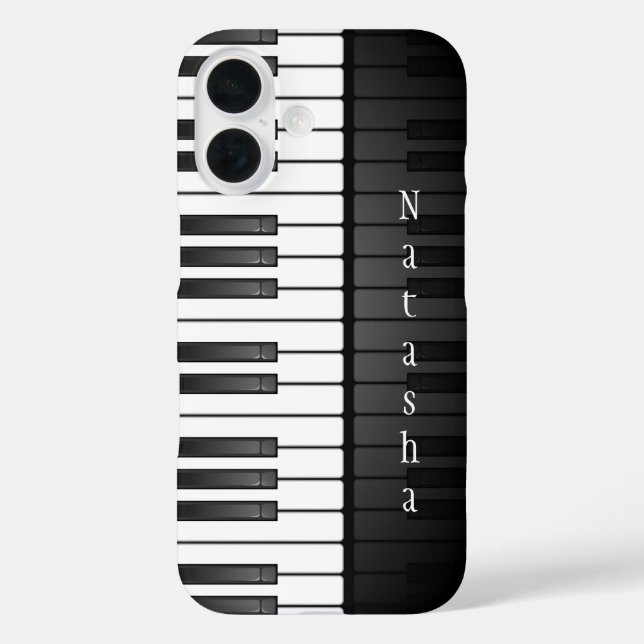 Funda iPhone 16 Piano Keyboard Design Smartphone Case (Reverso )