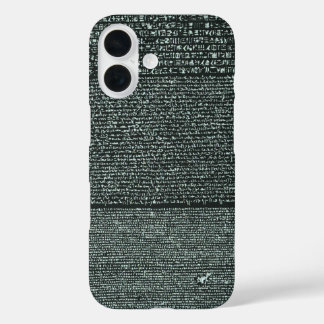 Funda iPhone 16 Piedra de Rosetta jeroglíficos del Antiguo Egipto
