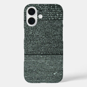 Funda iPhone 16 Piedra de Rosetta jeroglíficos del Antiguo Egipto