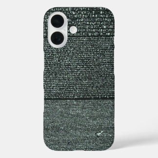Funda iPhone 16 Piedra de Rosetta jeroglíficos del Antiguo Egipto