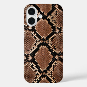 Funda iPhone 16 Piel de serpiente Diamond Rattlesnake