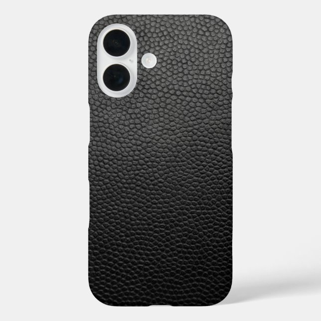 Funda iPhone 16 Piel de serpiente negro (Reverso )