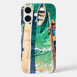Funda iPhone 16 Pier de verano pacífico