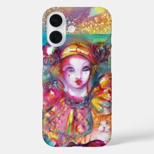 Funda iPhone 16 PIERO CON máscara de mascarada veneciana CAT
