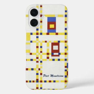 Funda iPhone 16 Piet Mondrian Broadway Boogie Woogie Arte Abstract