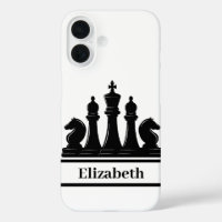 Piezas de ajedrez negras personalizadas
