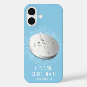Funda iPhone 16 Píldora de Jesús - Fe de Personalizable Pray Hope 