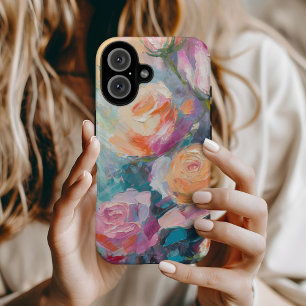 Funda iPhone 16 Pintado Impresionista Pastel Floral Moderno