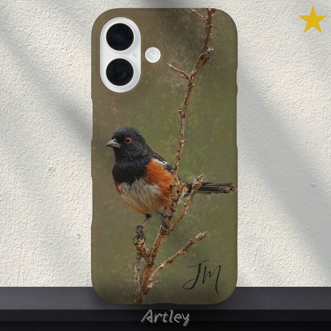 Funda iPhone 16 Pintar pájaros con un nombre personalizado (Subido por el creador)
