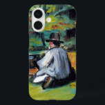 Funda iPhone 16 Pintor en el trabajo de Paul Cezanne, Bella Artes<br><div class="desc">Un pintor en Work (1875) de Paul Cezanne es un retrato vintage de arte fino impresionista. Un artista está sentado en un prado pintando una foto en el aire, o al aire libre. Sobre el artista: Paul Cézanne (1839-1906) fue un pintor impresionista de Post cuyo trabajo sentó las bases de...</div>