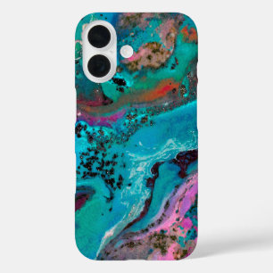 Funda iPhone 16 Pintura abstracta colorida