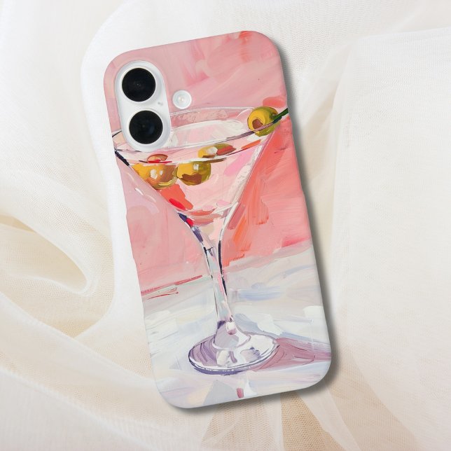 Funda iPhone 16 Pintura de cóctel Martini (Subido por el creador)