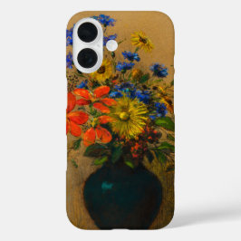 Funda iPhone 16 Pintura de época Flores silvestres