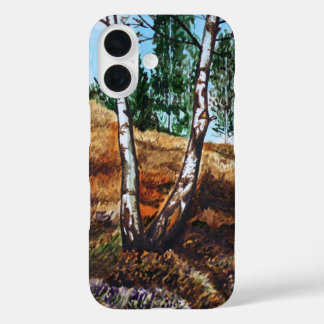 Funda iPhone 16 Pintura en acuarela de otoño