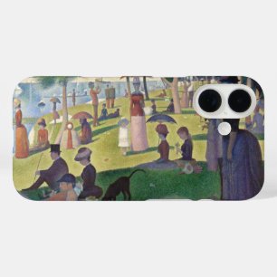 Funda iPhone 16 Pintura neoimpresionista de Seurat de domingo por 
