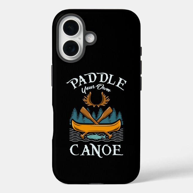 Funda iPhone 16 Piragüismo - Paddle su propia canoa (Reverso )