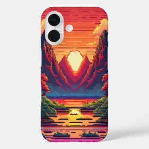 Funda iPhone 16 Píxel Horizon