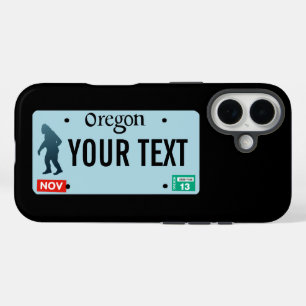 Funda iPhone 16 Placa de licencia Oregon Sasquatch