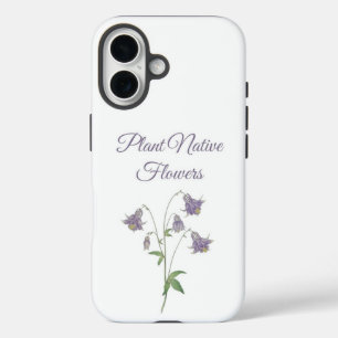 Funda iPhone 16 Planta Columbine Flores Nativas (Europa)