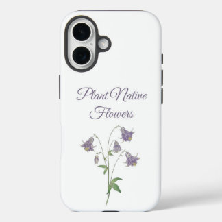 Funda iPhone 16 Planta Columbine Flores Nativas (Europa)