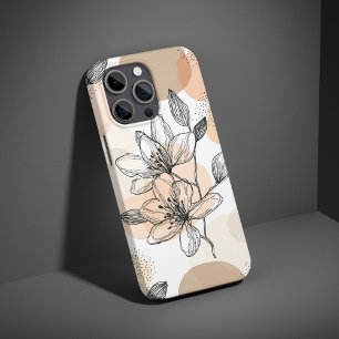 Funda iPhone 16 Planta estética Minimalista Boho botánico vintage