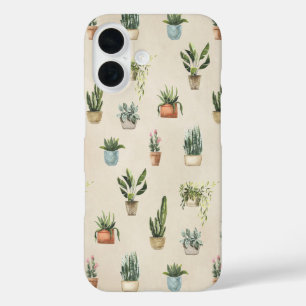 Funda iPhone 16 Plantas Potadas